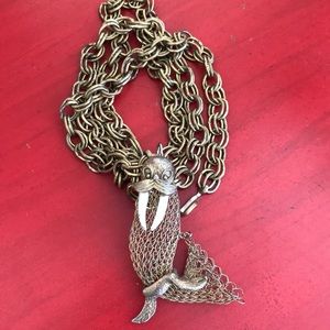 Vintage Walrus Necklace